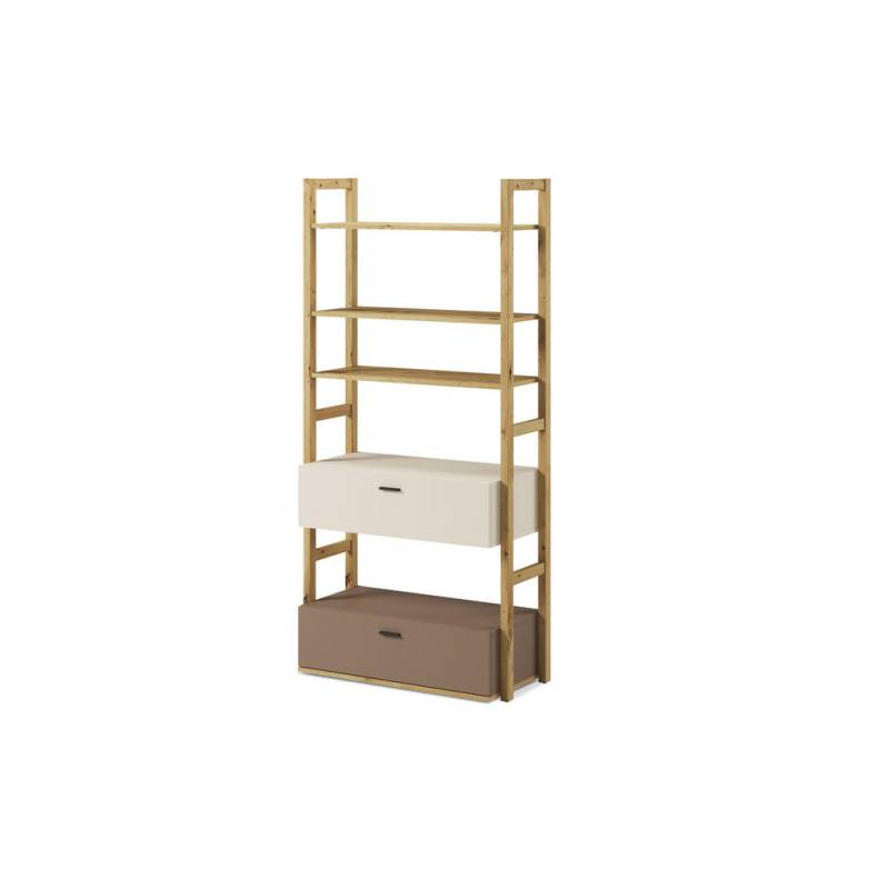 KONSIMO® KINDER-BÜCHERREGAL Creme, Braun, Eiche Artisan