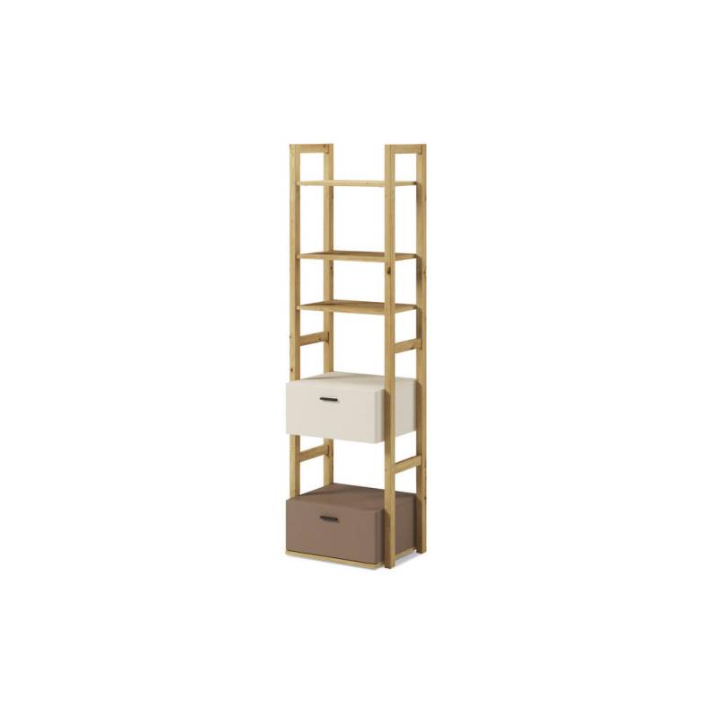 KONSIMO® KINDER-BÜCHERREGAL Creme, Braun, Eiche Artisan