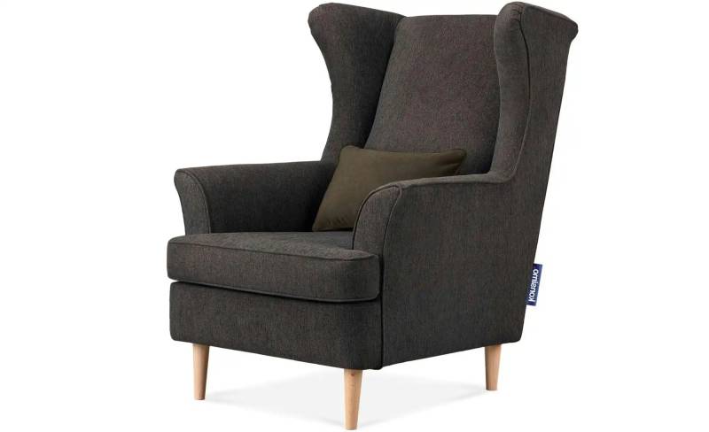 KONSIMO Ohrensessel  Stralis ¦ blau ¦ Maße (cm): B: 82 H: 108 Polstermöbel > Sessel > Ohrensessel - Möbel Kraft
