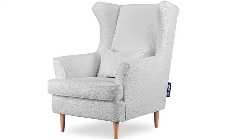 KONSIMO Ohrensessel  Stralis ¦ grau ¦ Maße (cm): B: 82 H: 108 Polstermöbel > Sessel > Ohrensessel - Möbel Kraft