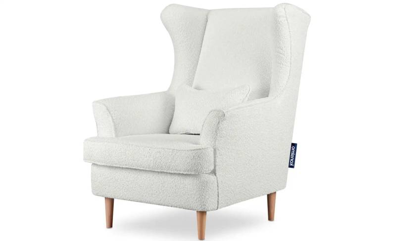 KONSIMO Ohrensessel  Stralis ¦ weiß ¦ Maße (cm): B: 82 H: 108 Polstermöbel > Sessel > Ohrensessel - Möbel Kraft