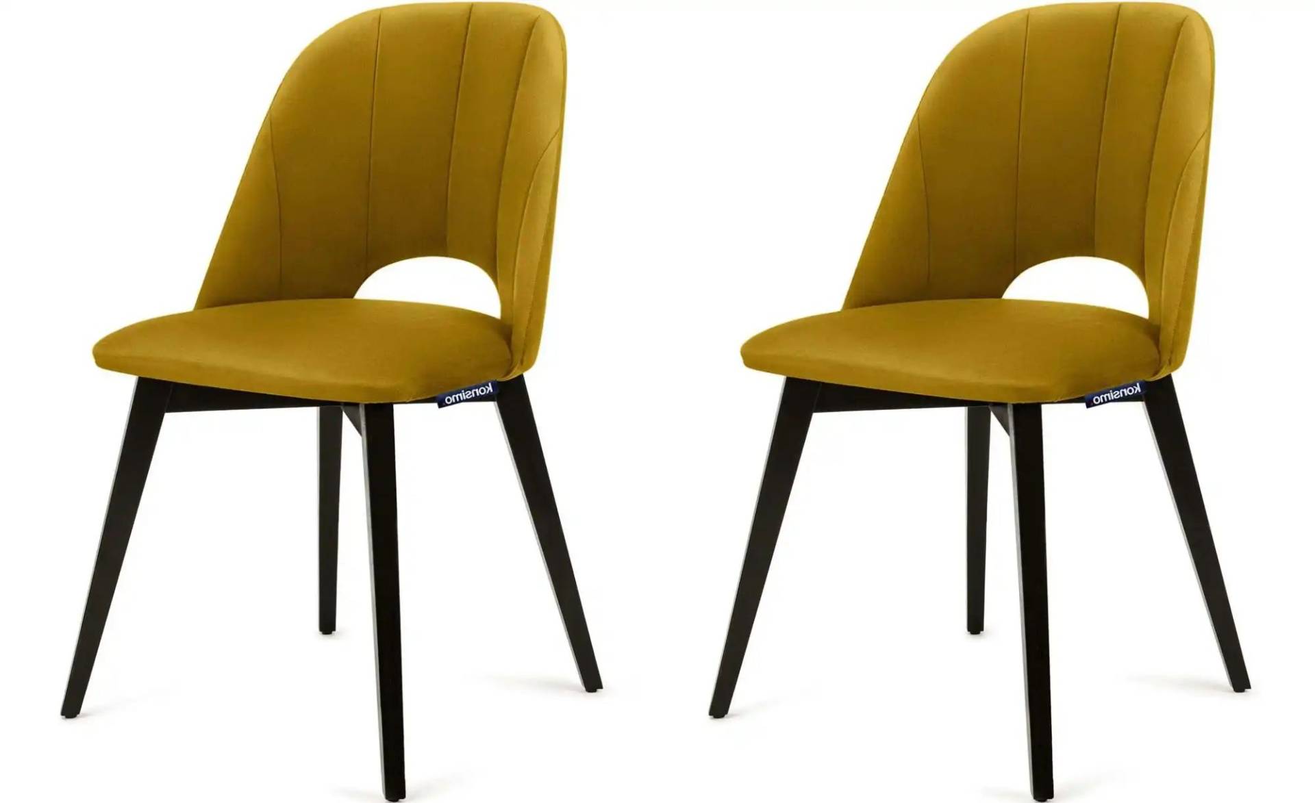 KONSIMO Polsterstuhl 2er-Set   ¦ gelb ¦ Maße (cm): B: 48 H: 86 Stühle > Polsterstühle - Höffner