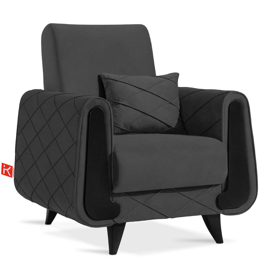 Konsimo® Sessel, Graphit, Holz, Holzwerkstoff, Textil, Fichte, Kiefer, 1-Sitzer, 83x95x92 cm, Wohnzimmer, Sessel, Polstersessel Konsimo® Sessel, Graphit, Holz, Holzwerkstoff, Textil, Fichte, Kiefer, 1-Sitzer, 83x95x92 cm, Wohnzimmer, Sessel, Polstersessel von KONSIMO®