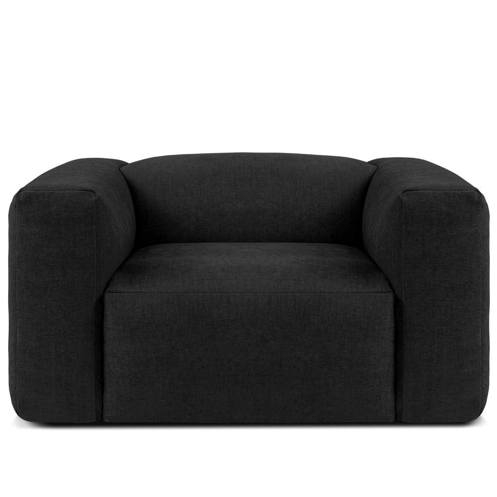 Konsimo® Sessel, Graphit, Textil, 1-Sitzer, 130x73x96 cm, Wohnzimmer, Sessel, Polstersessel von KONSIMO®