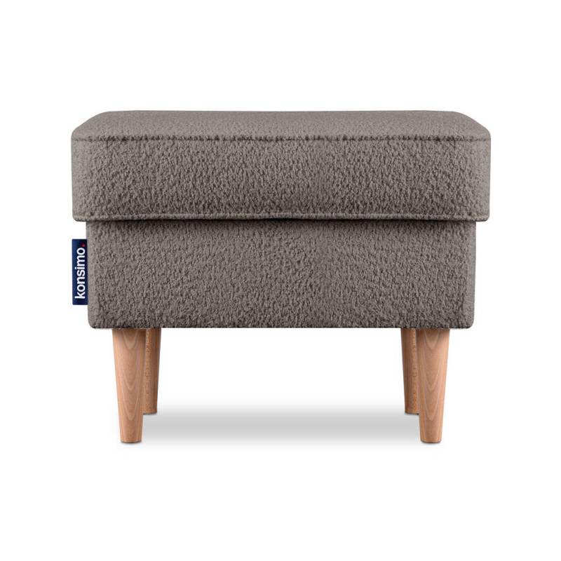 KONSIMO® SITZHOCKER Graubraun