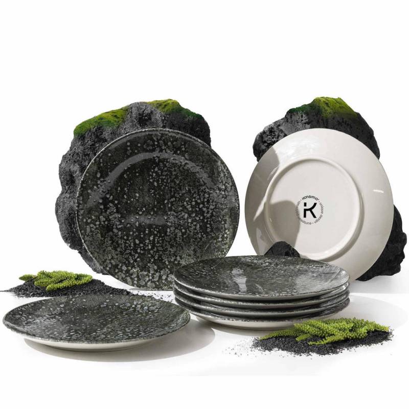 KONSIMO® TELLER-SET Dunkelgrau