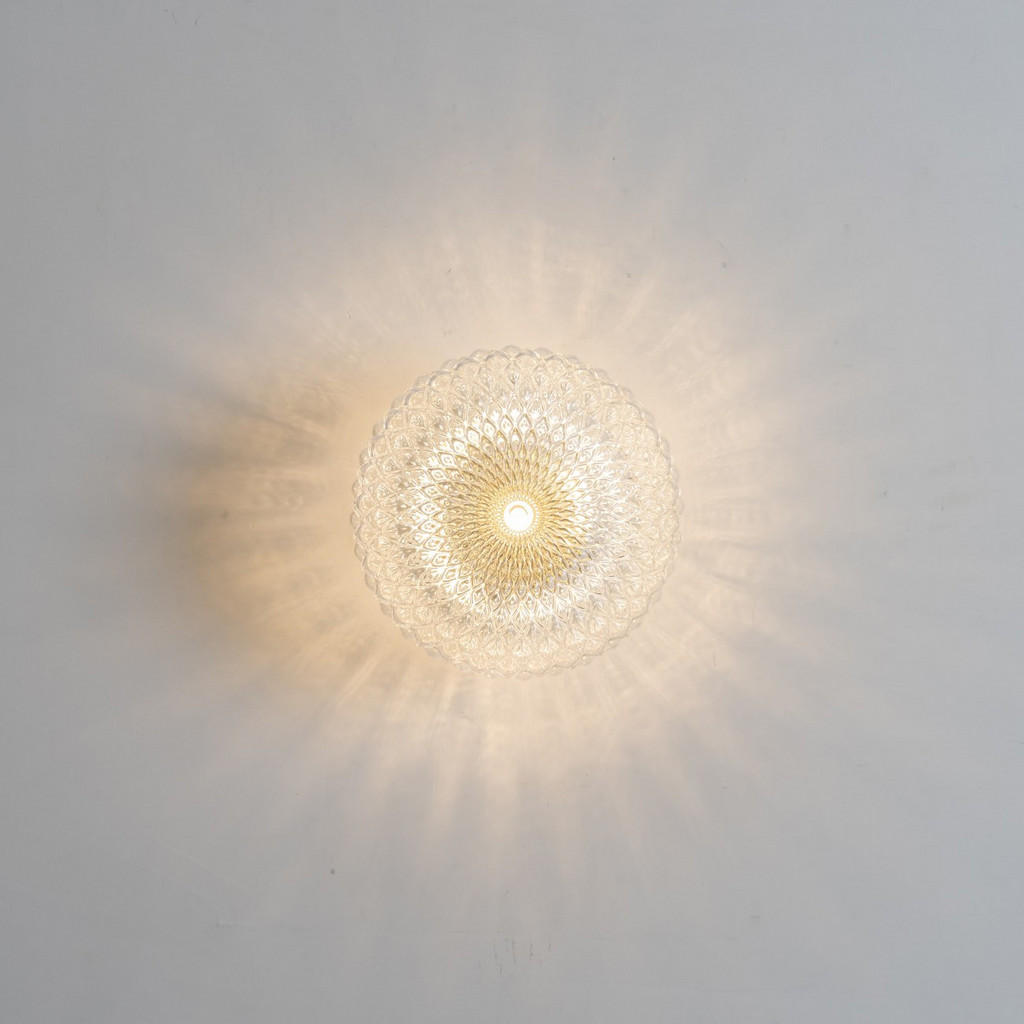 Kosilum Deckenleuchte, Transparent, Glas, 21x13.5x13 cm, Lampen & Leuchten, Innenbeleuchtung, Deckenleuchten von KOSILUM