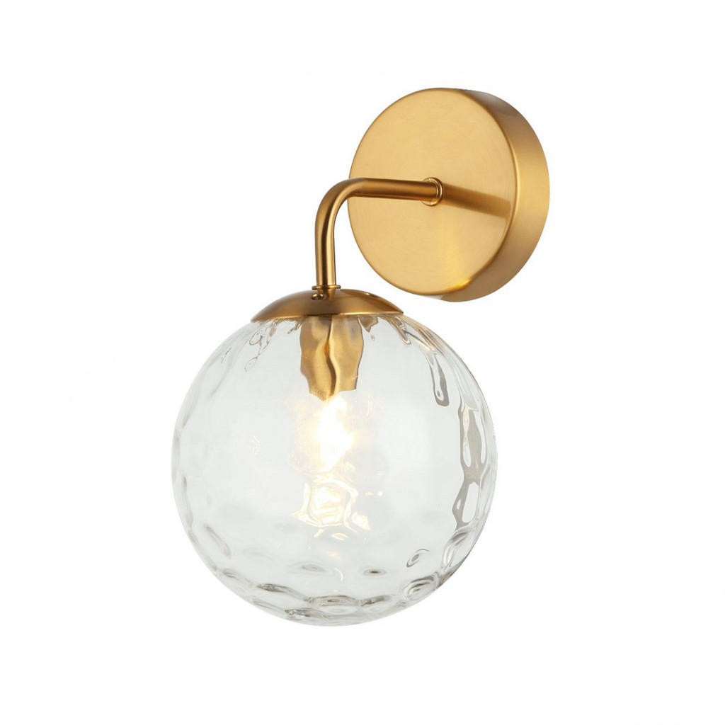 Kosilum Wandleuchte, Gold, Glas, 15x25x18 cm, Lampen & Leuchten, Innenbeleuchtung, Wandleuchten von KOSILUM