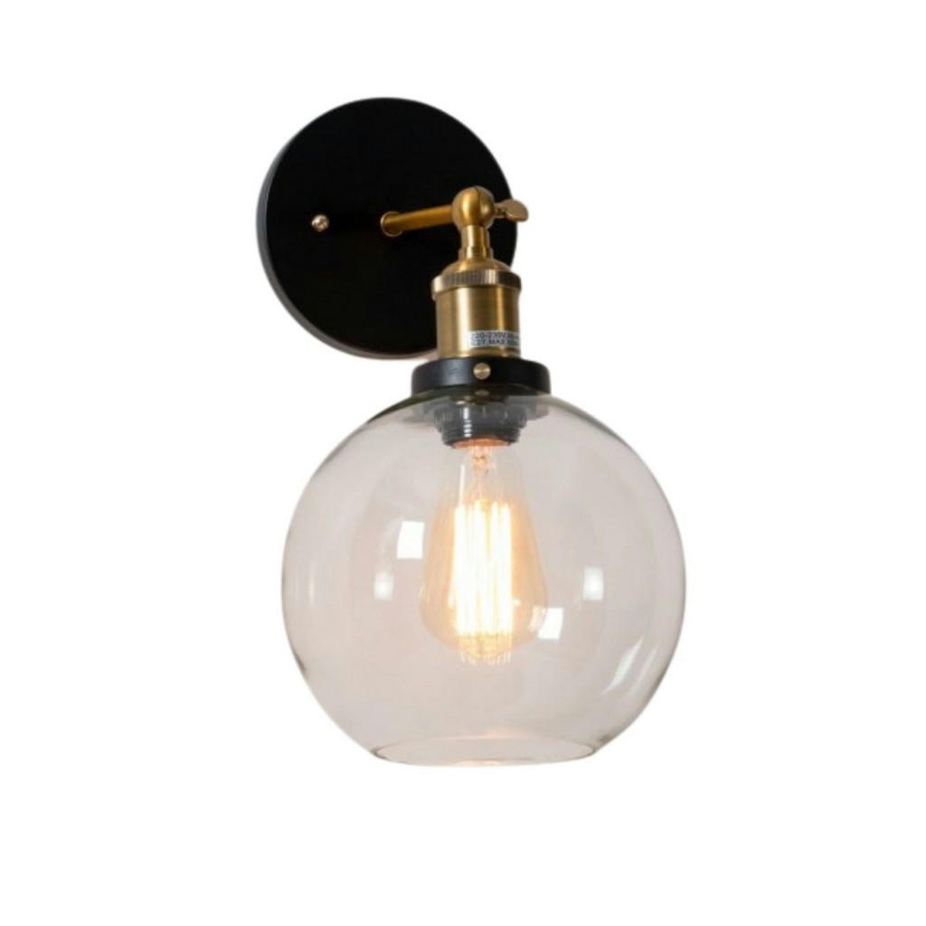 Kosilum Wandleuchte, Transparent, Glas, 31x18.5x31 cm, Lampen & Leuchten, Innenbeleuchtung, Wandleuchten von KOSILUM