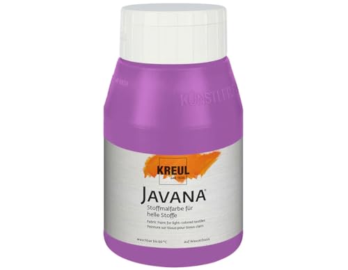 KREUL 90539 - Textilfarbe transparent lila 500 ml JAVANA TEX von Kreul