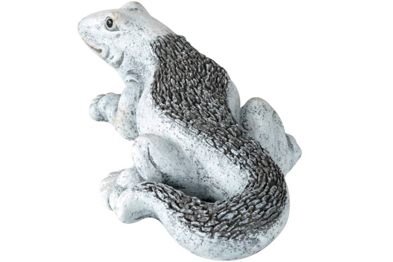 KYNAST Gartenfigur Eidechse 47 cm Steinoptik Reptilien Echse Garten Deko