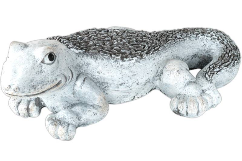 KYNAST Gartenfigur Eidechse 47 x 30cm Steinoptik Beet braun grau
