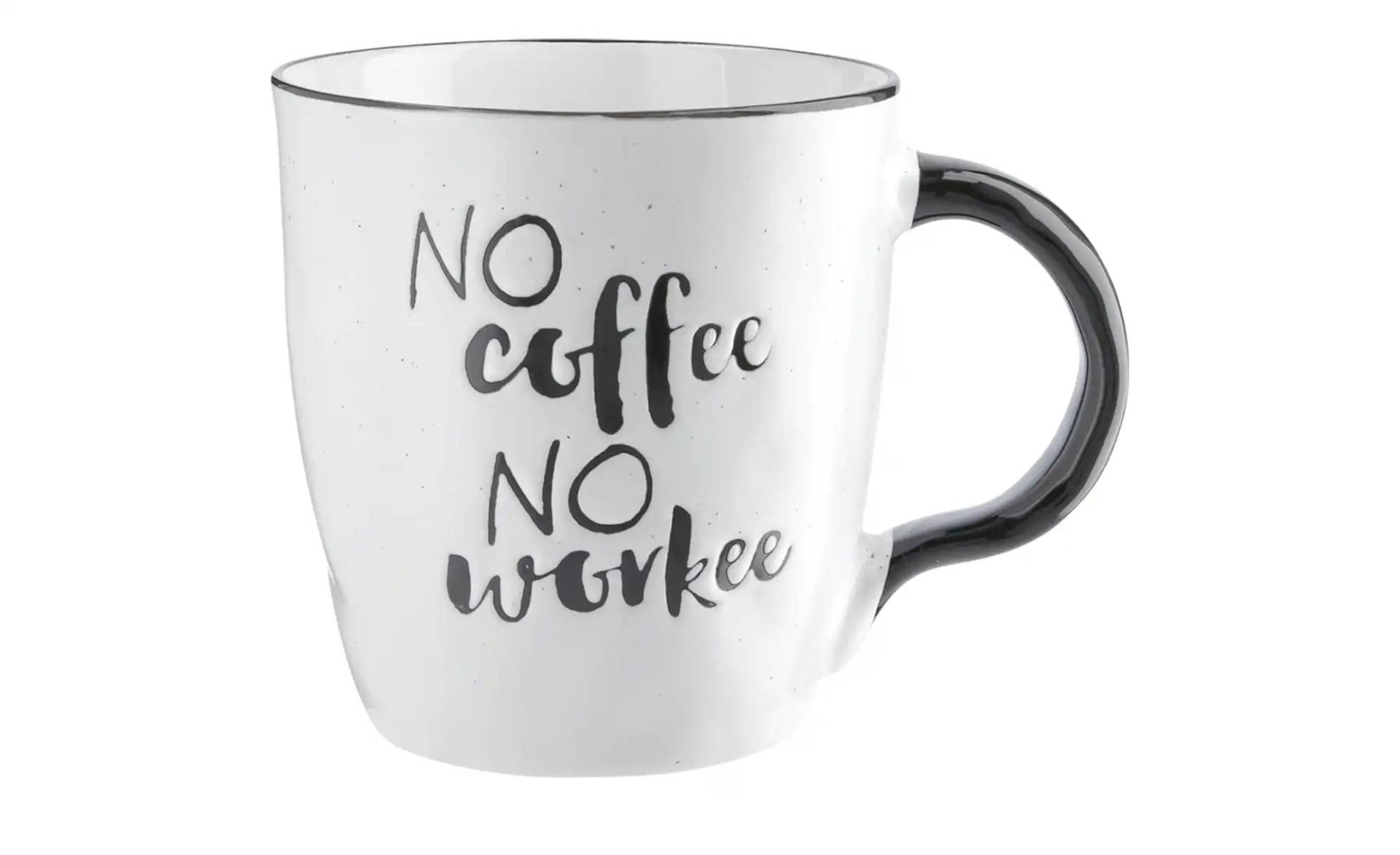 Peill+Putzler Kaffeebecher "No Coffee  No Workee"   ¦ weiß ¦ Maße (cm): H: 10,6  Ø: 9.8 Geschirr > Einzelgeschirrteile - Möbel Kraft