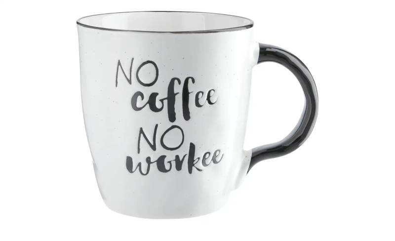 Peill+Putzler Kaffeebecher "No Coffee  No Workee"   ¦ weiß ¦ Maße (cm): H: 10,6  Ø: 9.8 Geschirr > Einzelgeschirrteile - Möbel Kraft