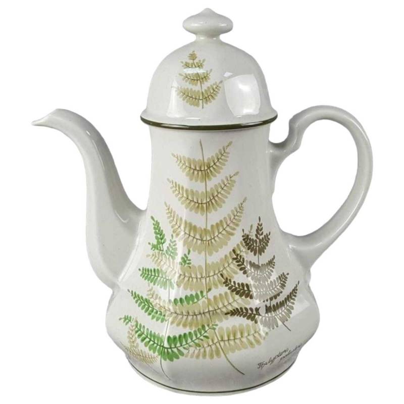Kaffeekanne Kanne 0,95 L Winterling Kirchenlamitz Farn Thelypteris palustris Grün gebraucht - sehr gut