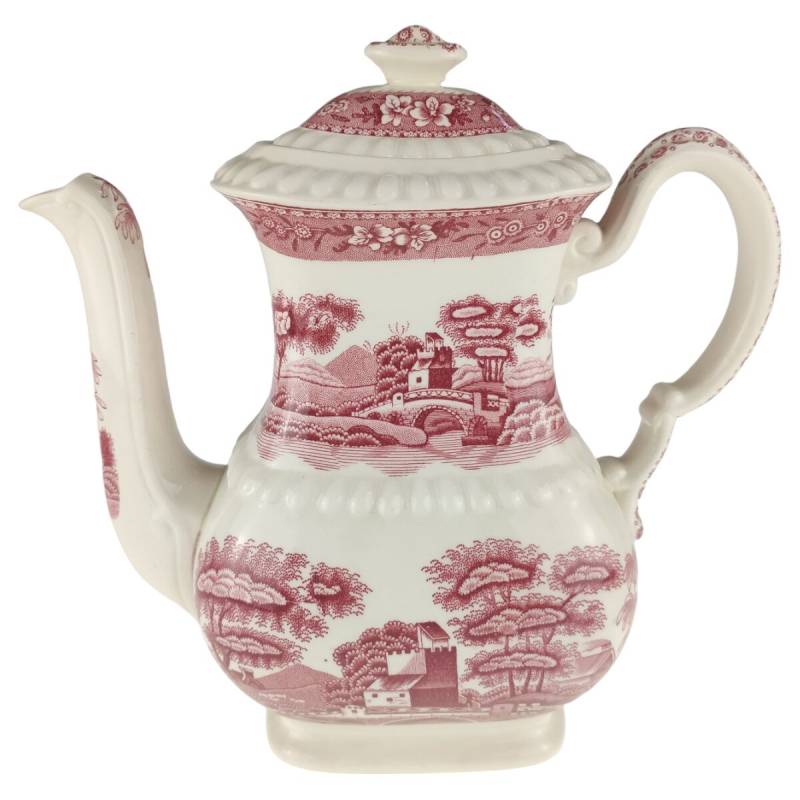 Kaffeekanne 1,05 L Spode Copeland Pink Tower Rot