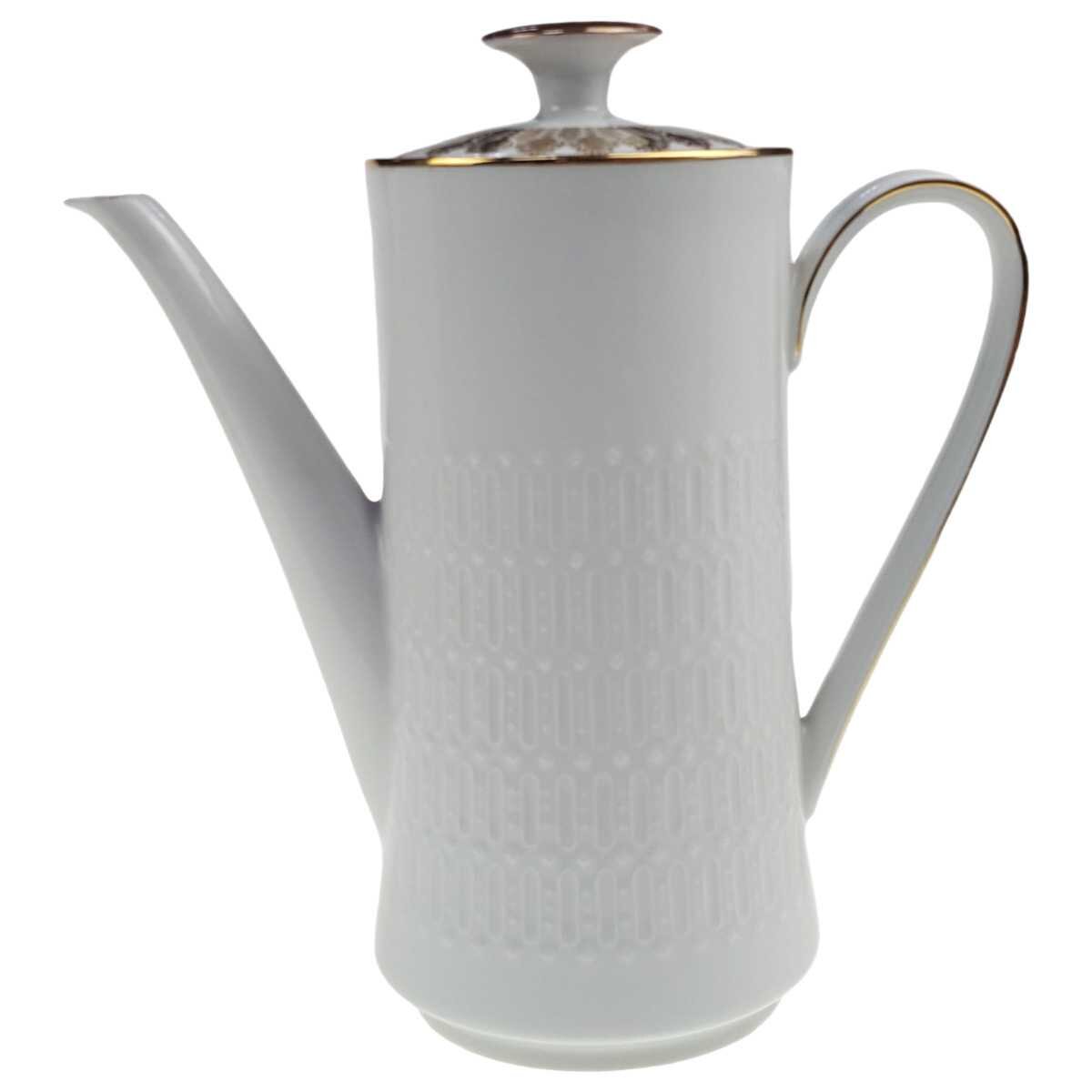 Kaffeekanne 1,25 L Winterling Kirchenlamitz Relief weiß