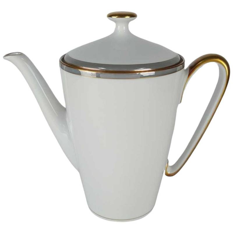 Kaffeekanne Kanne Goldrand 1,4 L Edelstein Bavaria Grauband 21499 gebraucht - gut