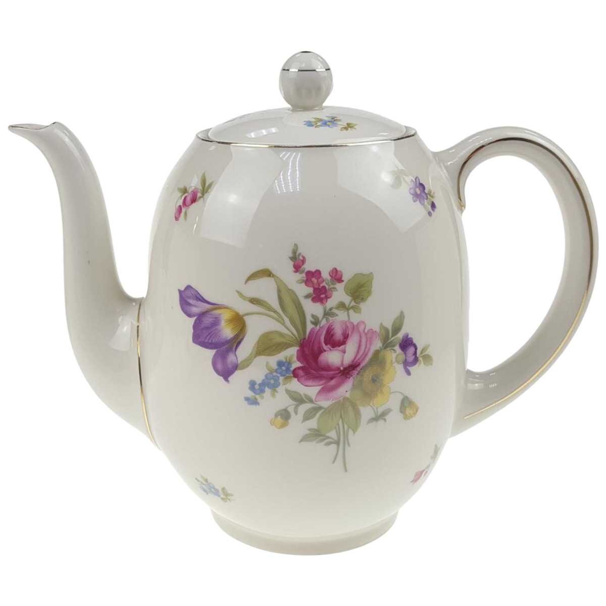 Kaffeekanne 1,7 L Sophienthal Blumendekor bunt gebraucht - gut