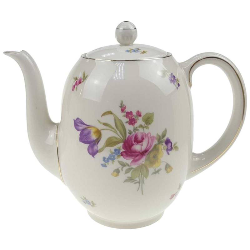 Kaffeekanne 1,7 L Sophienthal Blumendekor bunt gebraucht - gut