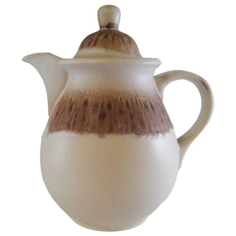 Kaffeekanne Kanne 1,7 L Silberdistel Fayencen Sahara Braun gebraucht - sehr gut