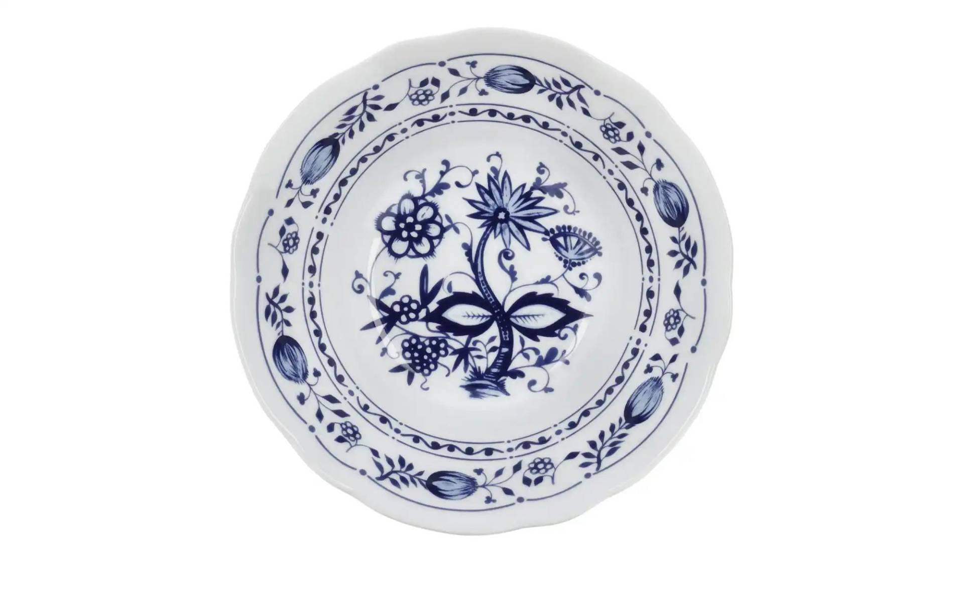 Kahla Schüssel   "Rosella" Zwiebelmuster ¦ blau ¦ Porzellan ¦ Maße (cm): H: 6,8  Ø: 21.2 Geschirr > Einzelgeschirrteile - Möbel Kraft