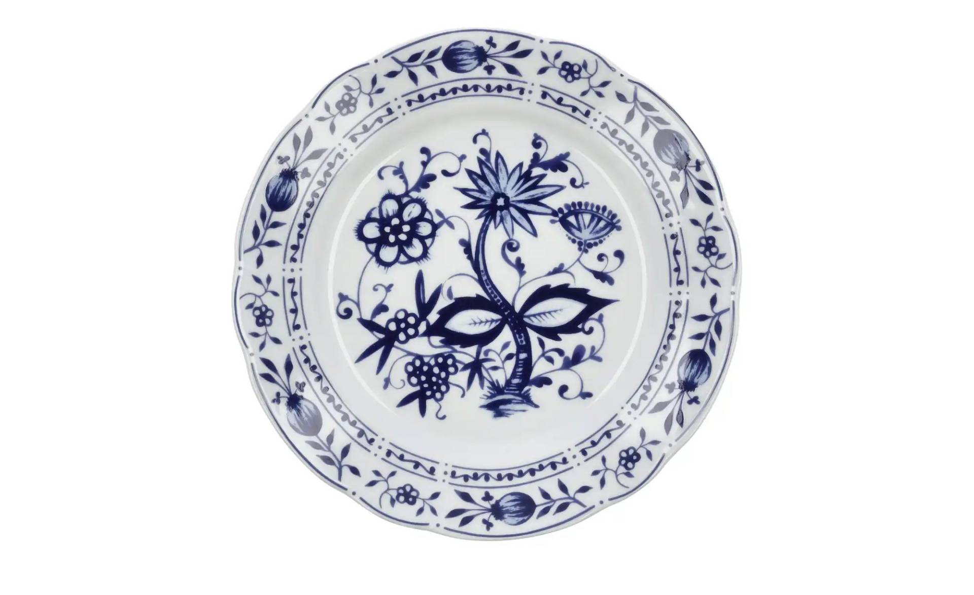 Kahla Speiseteller  "Rosella" Zwiebelmuster ¦ blau ¦ Porzellan ¦ Maße (cm): H: 3  Ø: 23.6 Geschirr > Einzelgeschirrteile - Möbel Kraft