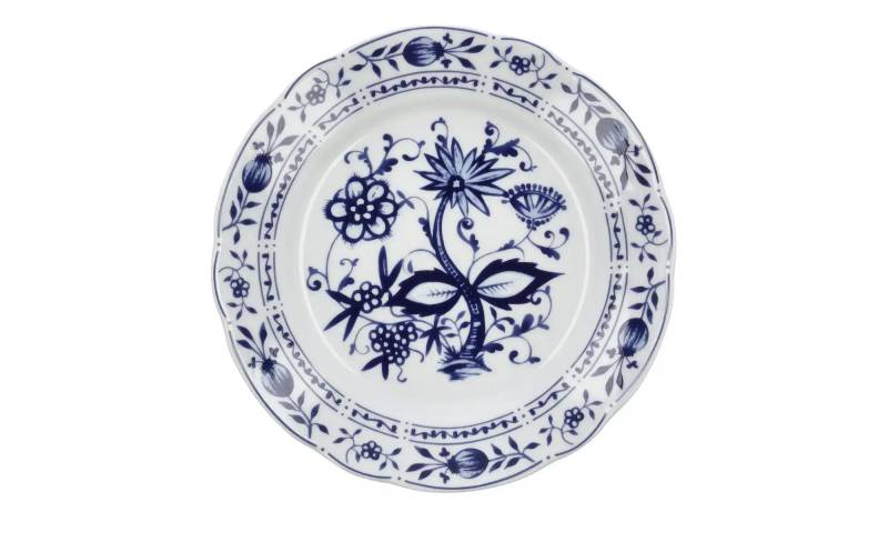 Kahla Speiseteller  "Rosella" Zwiebelmuster ¦ blau ¦ Porzellan ¦ Maße (cm): H: 3  Ø: 23.6 Geschirr > Einzelgeschirrteile - Möbel Kraft