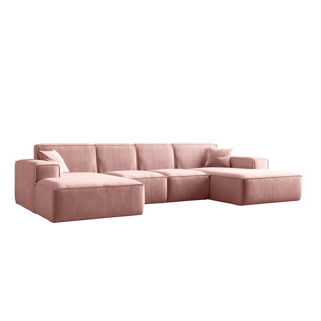 Kaiser Möbel Ecksofa, Rosa, Textil, 5-Sitzer, 344x165 cm, Wohnzimmer, Sofas & Couches, Wohnlandschaften, Ecksofas von Kaiser Möbel