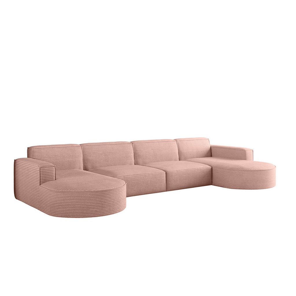 Kaiser Möbel Ecksofa, Rosa, Holz, 382x165 cm, Wohnzimmer, Sofas & Couches, Wohnlandschaften, Ecksofas von Kaiser Möbel