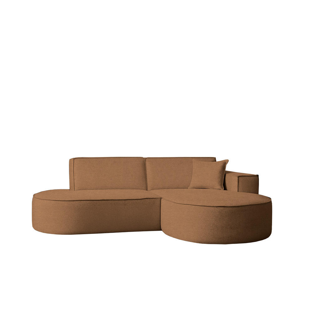 Kaiser Möbel Ecksofa, Rost, Holz, 3-Sitzer, Ottomane rechts,L-Form, 236x165 cm, Wohnzimmer, Sofas & Couches, Wohnlandschaften, Ecksofas von Kaiser Möbel