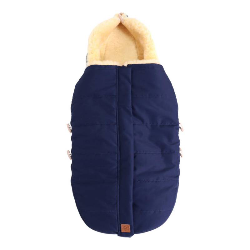 Kaiserbaby LAMMFELL-FUSSSACK Blau