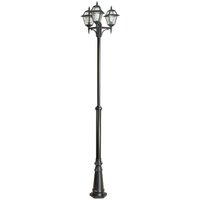 Kandelaber MERKSEM Schwarz 185-285cm Rustikal 3x von SU-MA
