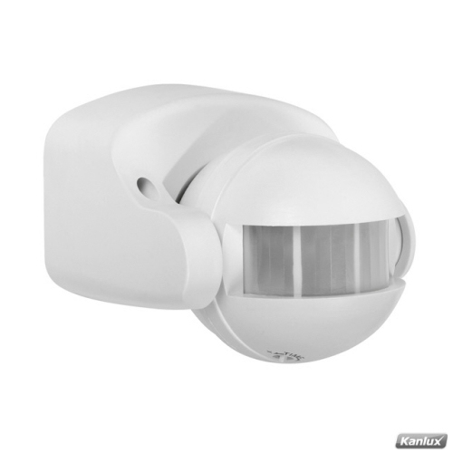 Kanlux® ALER LED Bewegungsmelder Aufputz 165 Grad weiss bis 1000 Watt, auch für LED