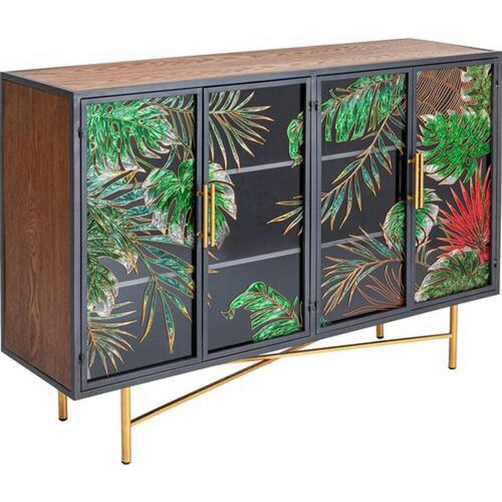 Kare-Design SIDEBOARD Mehrfarbig, Braun, Grün, Schwarz, Gold