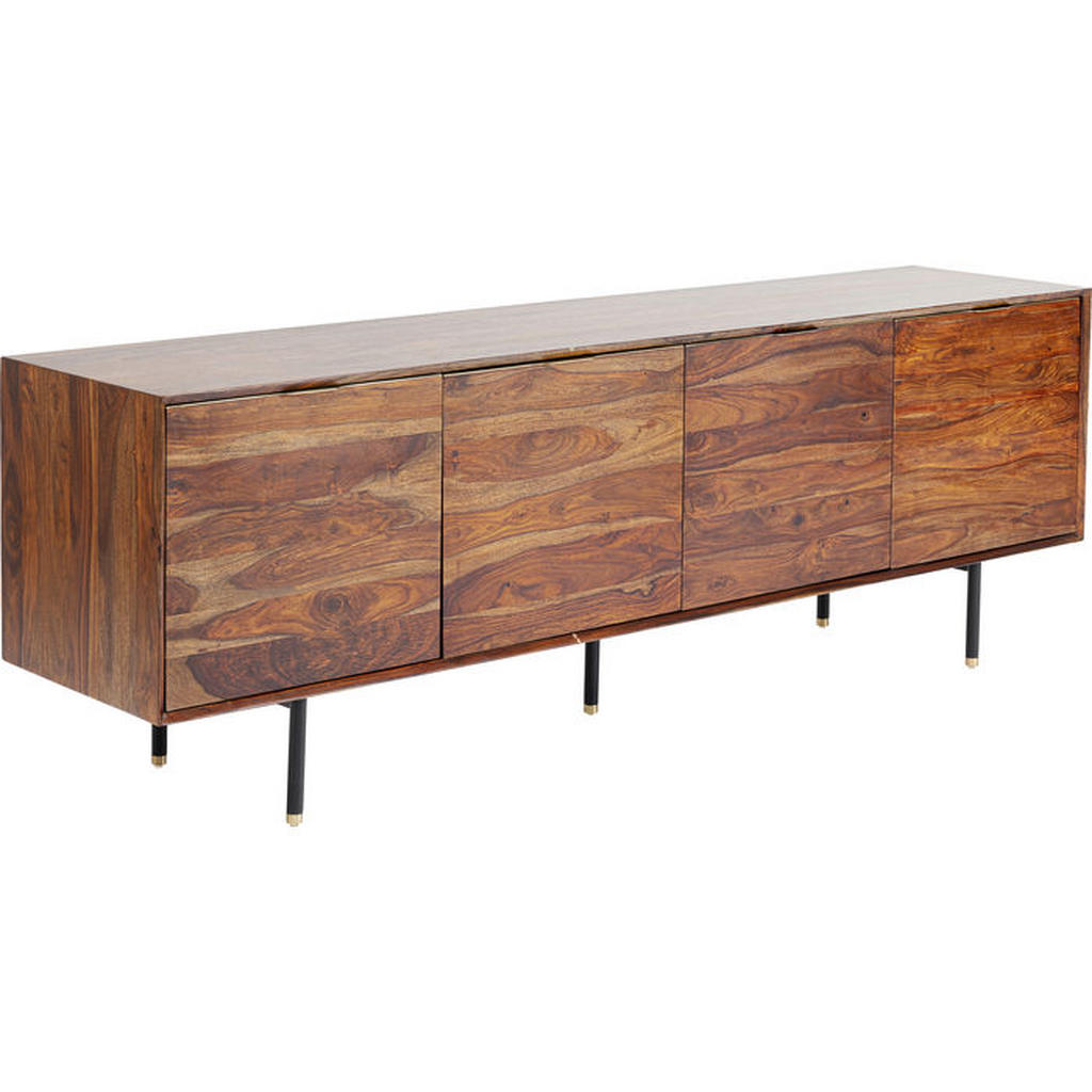 Kare-Design SIDEBOARD Braun, Schwarz, Gold