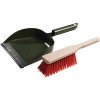 Kehrschaufelset mit Metallgriff Metall, lackiert Blatt LxB1 Handfeger u.1 Kehrschaufel