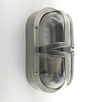 Kellerleuchte Echt-Messing Glas B: 23 cm IP64 E27 NOEMI von Andromeda