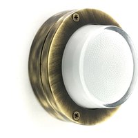 Kellerleuchte Messing Glas G9 IP64 rund D: 14 cm DIANA von Andromeda