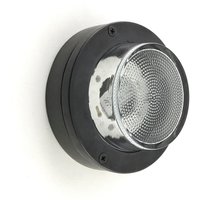 Kellerleuchte Messing massiv Glas G9 IP64 D: 14 cm rund von Andromeda