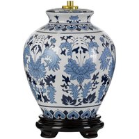 Keramikfuß für Tischleuchte Blau Weiß 28,5 cm klein E27 Keramikfuß für Tischleuchte Blau Weiß 28,5 cm klein E27 von ELSTEAD
