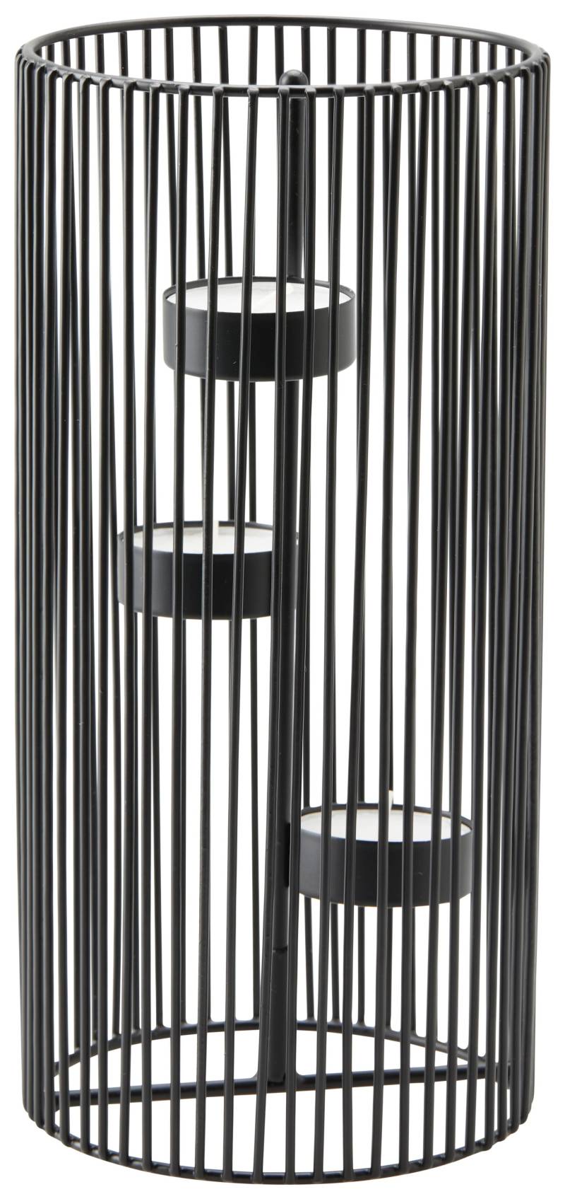 Kerzenhalter Thea in Schwarz