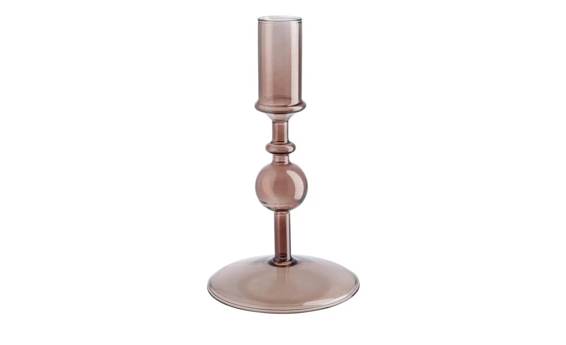 Kerzenhalter   ¦ braun ¦ Glas ¦ Maße (cm): H: 16,5  Ø: 9 Accessoires > Kerzen & Kerzenständer > Kerzenständer - Höffner