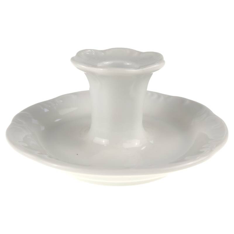 Kerzenhalter für Stabkerzen Rosenthal Monbijou weiß