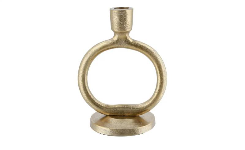 Kerzenhalter   ¦ gold ¦ Aluminium ¦ Maße (cm): B: 13 H: 17 T: 9.5 Accessoires > Kerzen & Kerzenständer > Kerzenständer - Höffner