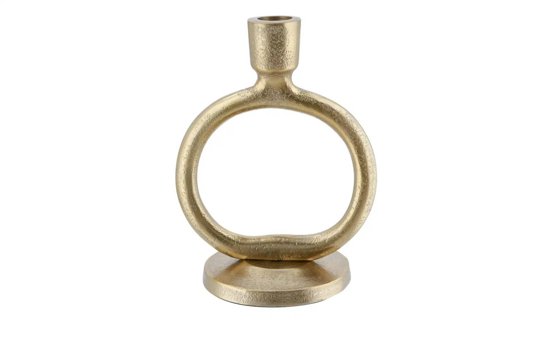 Kerzenhalter   ¦ gold ¦ Aluminium ¦ Maße (cm): B: 13 H: 17 T: 9.5 Dekoration > Kerzen & Kerzenständer > Kerzenständer - Möbel Kraft