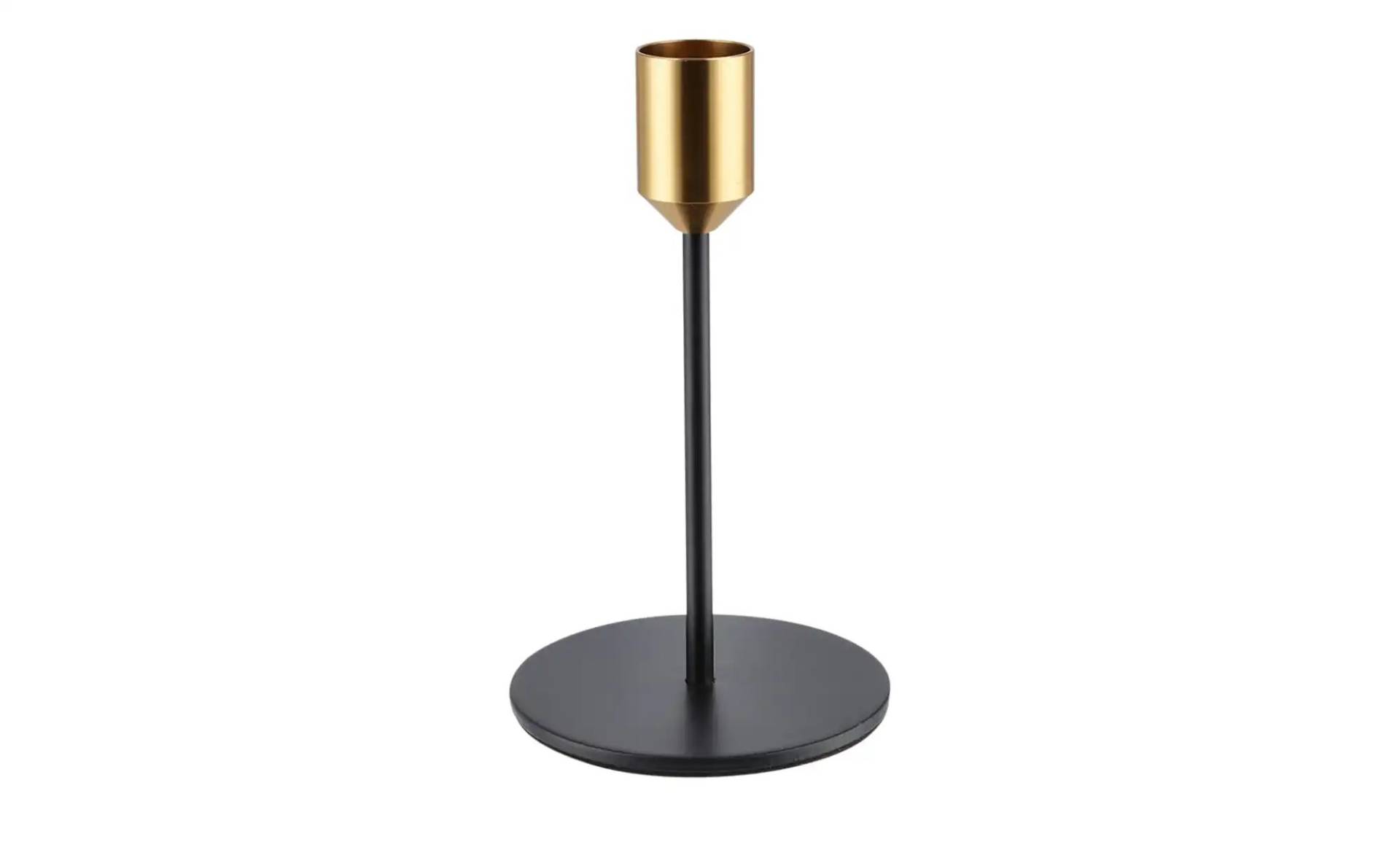 Kerzenhalter   ¦ schwarz ¦ Metall,Aluminium ¦ Maße (cm): H: 14  Ø: 8 Accessoires > Kerzen & Kerzenständer > Kerzenständer - Höffner