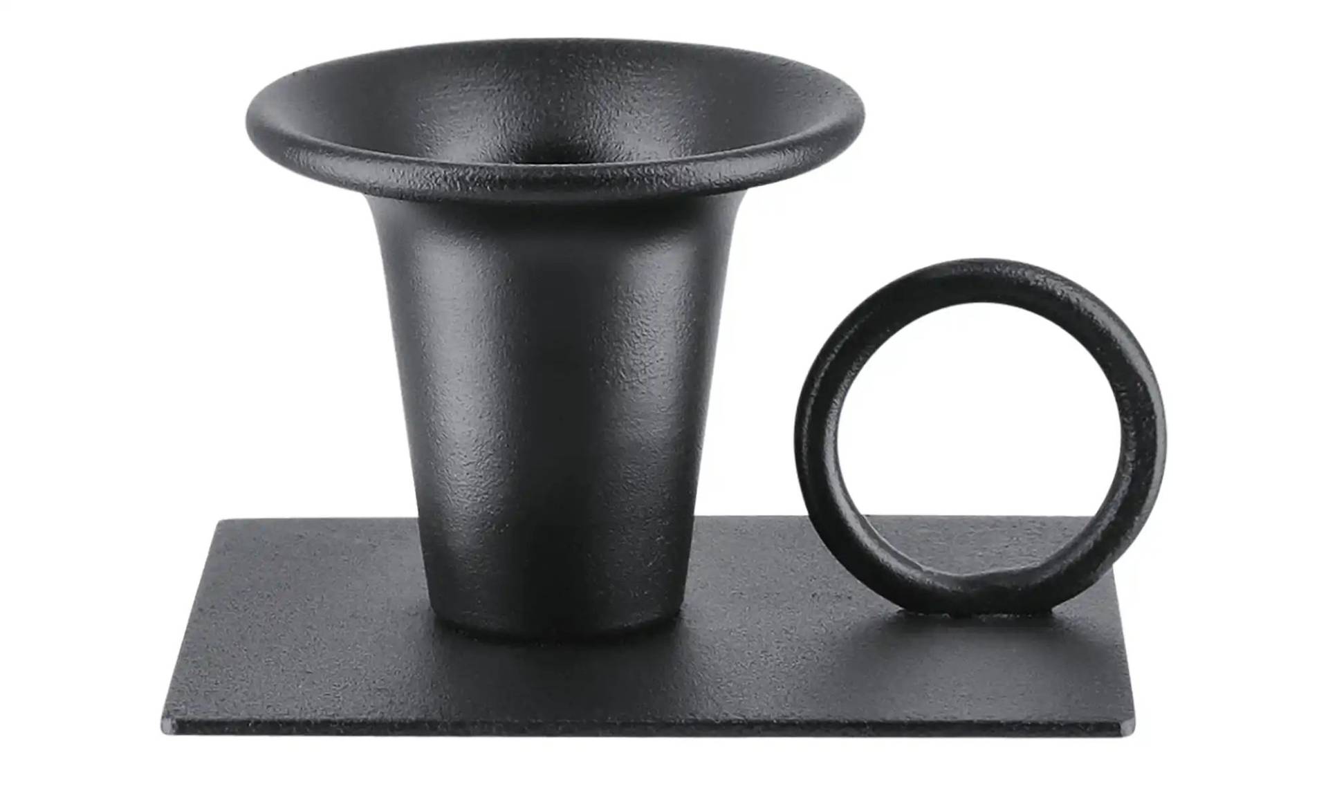 Kerzenhalter   ¦ schwarz ¦ Metall ¦ Maße (cm): B: 8 H: 4,5 T: 6.0 Dekoration > Kerzen & Kerzenständer > Kerzenständer - Möbel Kraft