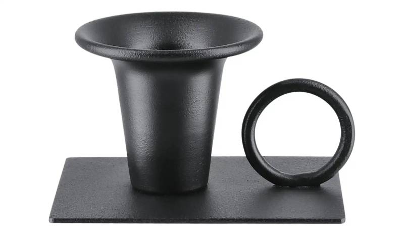 Kerzenhalter   ¦ schwarz ¦ Metall ¦ Maße (cm): B: 8 H: 4,5 T: 6.0 Dekoration > Kerzen & Kerzenständer > Kerzenständer - Möbel Kraft