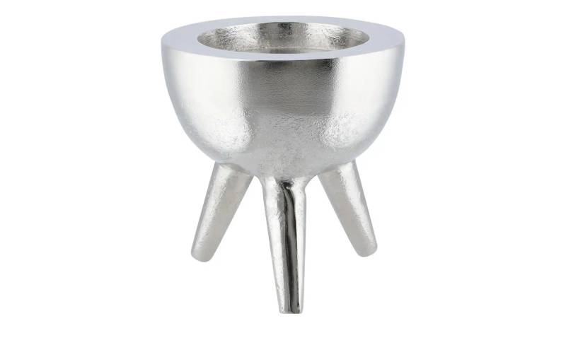 Kerzenständer   ¦ silber ¦ Aluminium ¦ Maße (cm): H: 11,5  Ø: 11.5 Accessoires > Kerzen & Kerzenständer > Kerzenständer - Höffner